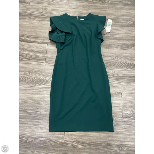 Dress Party Midi By Calvin Klein In Green, Size: 8