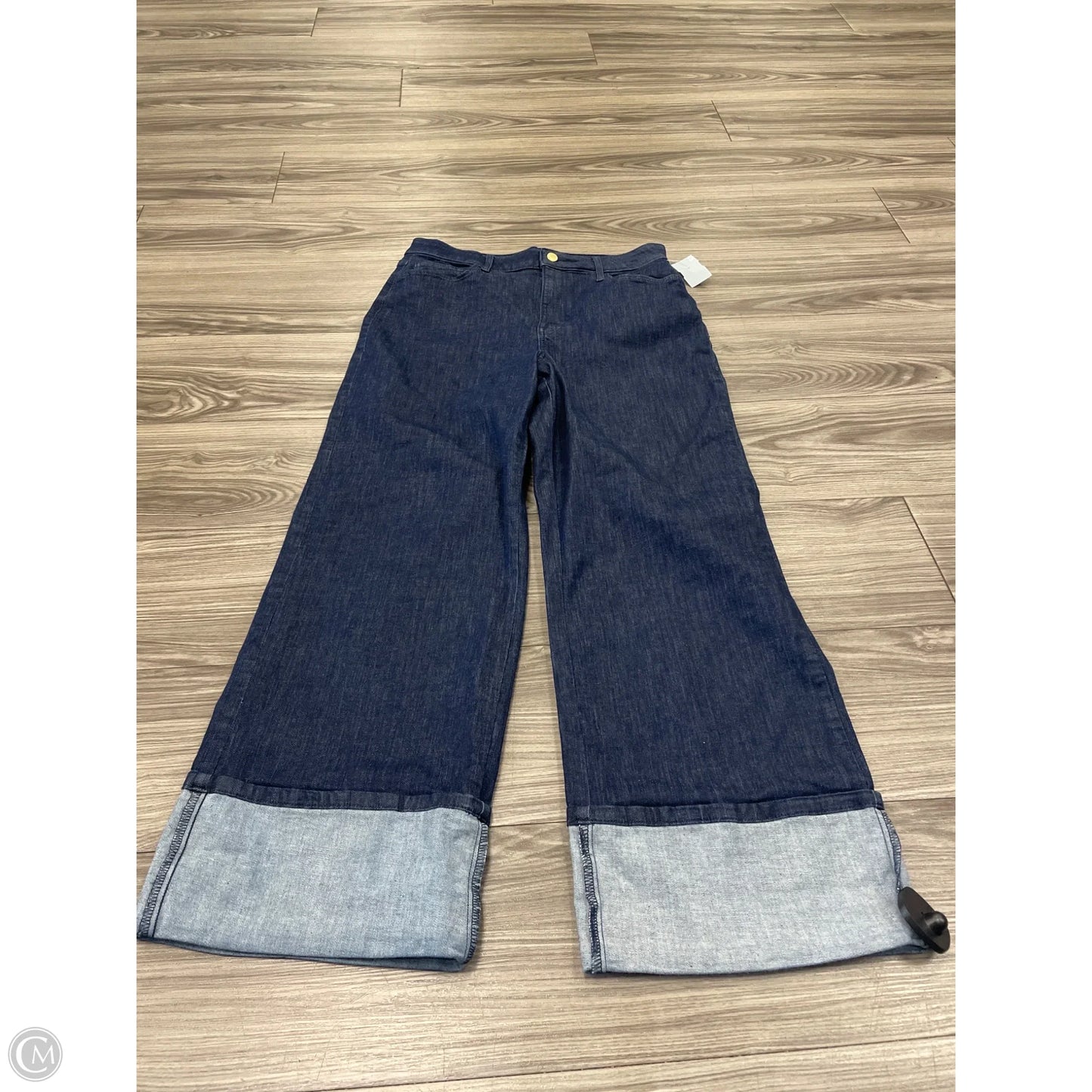 Jeans Wide Leg By Nine West In Navy, Size: 12