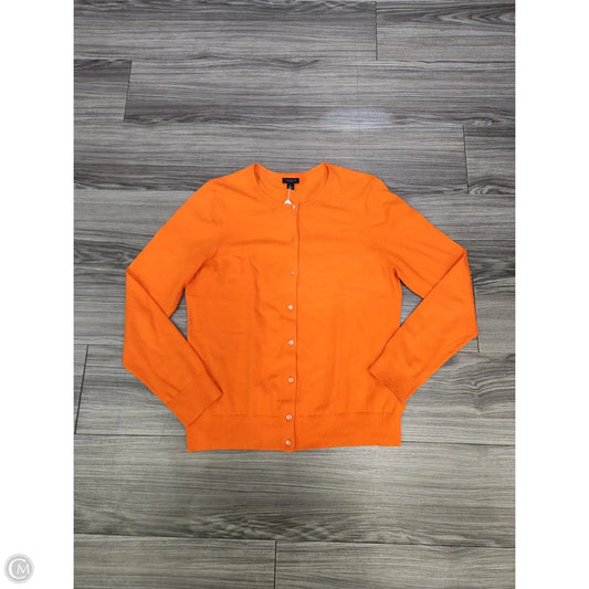 Cardigan By Ann Taylor In Orange, Size: L