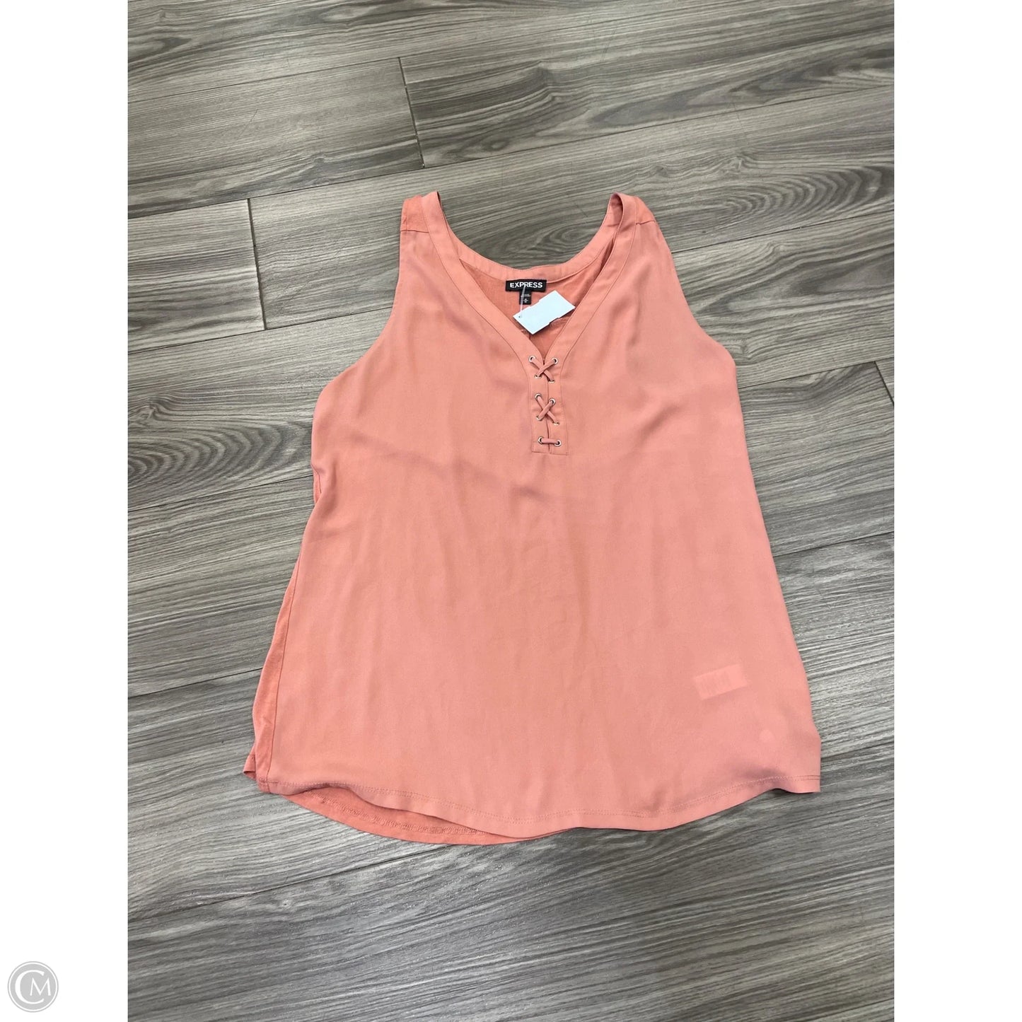 Blouse Sleeveless By Express In Pink, Size: M