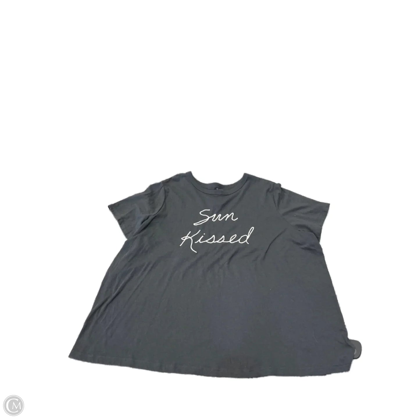 Top Short Sleeve Basic By Old Navy In Grey, Size: 2x