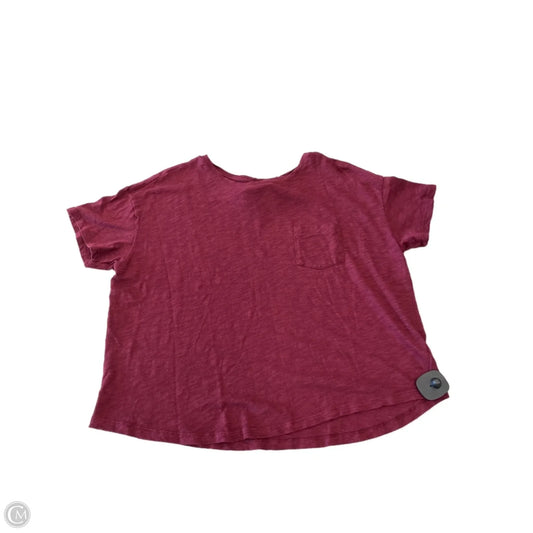 Top Short Sleeve Basic By Old Navy In Red, Size: L