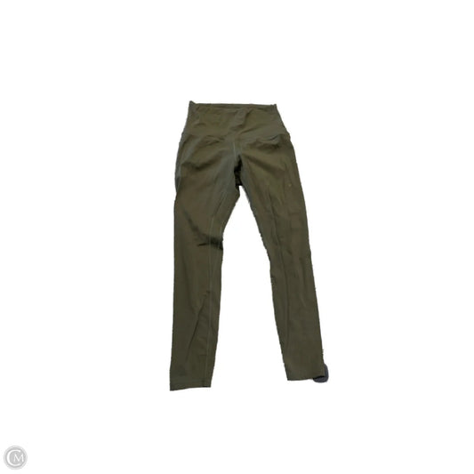 Athletic Leggings By Lululemon In Green, Size: 8