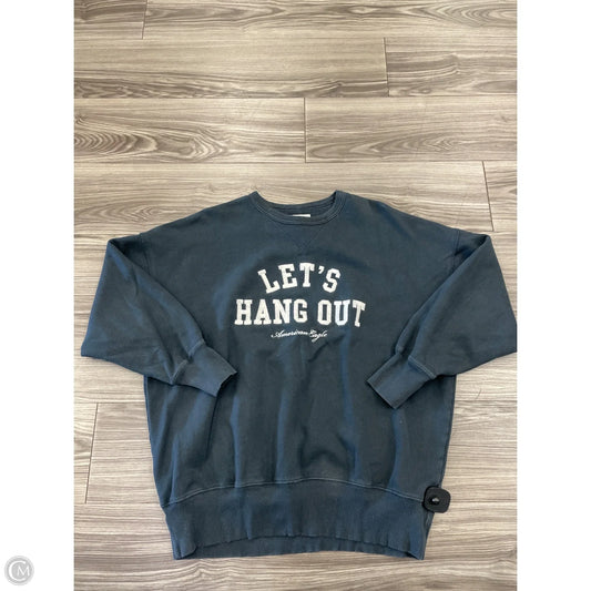 Sweatshirt Crewneck By American Eagle In Grey, Size: M