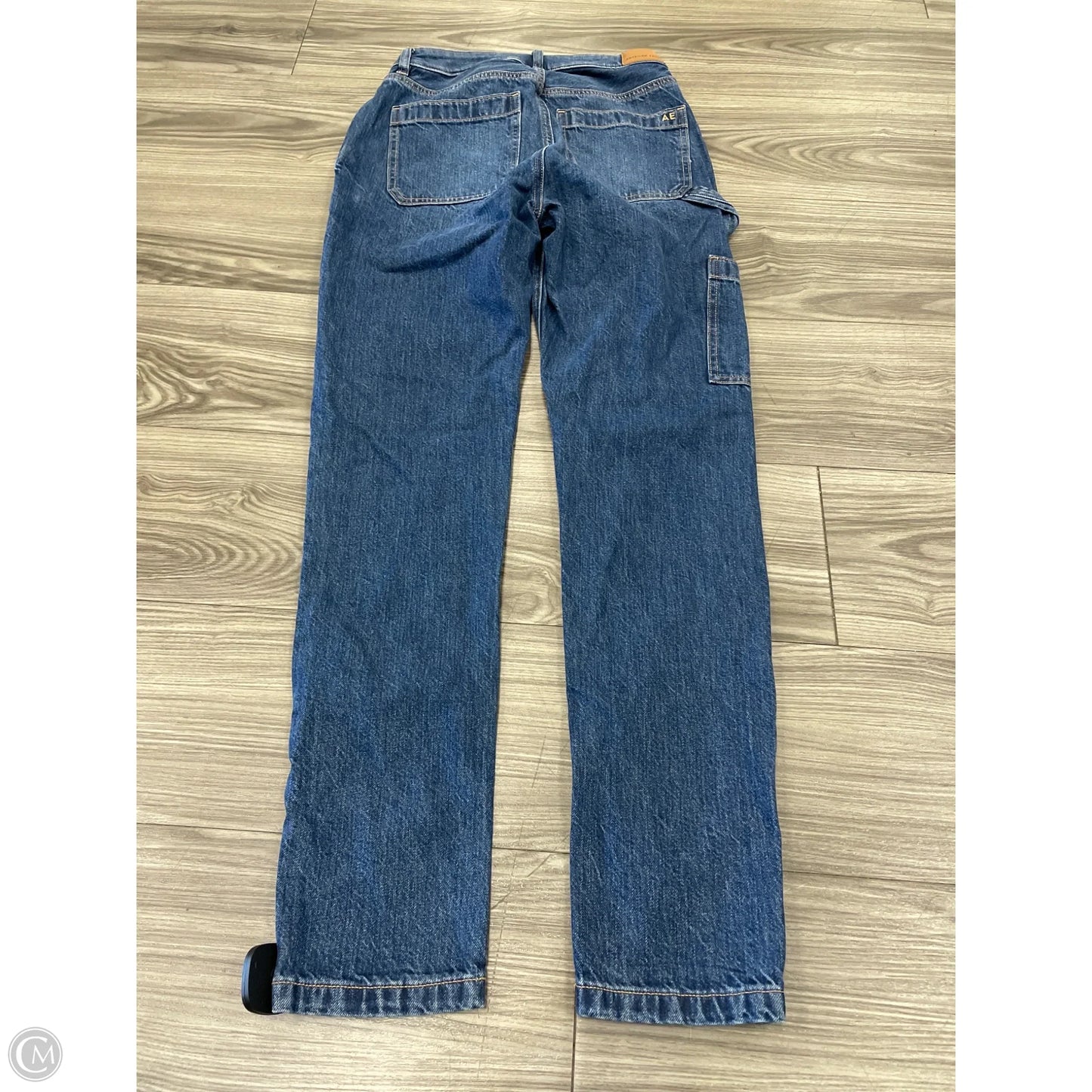 Jeans Boyfriend By American Eagle In Blue Denim, Size: 2l