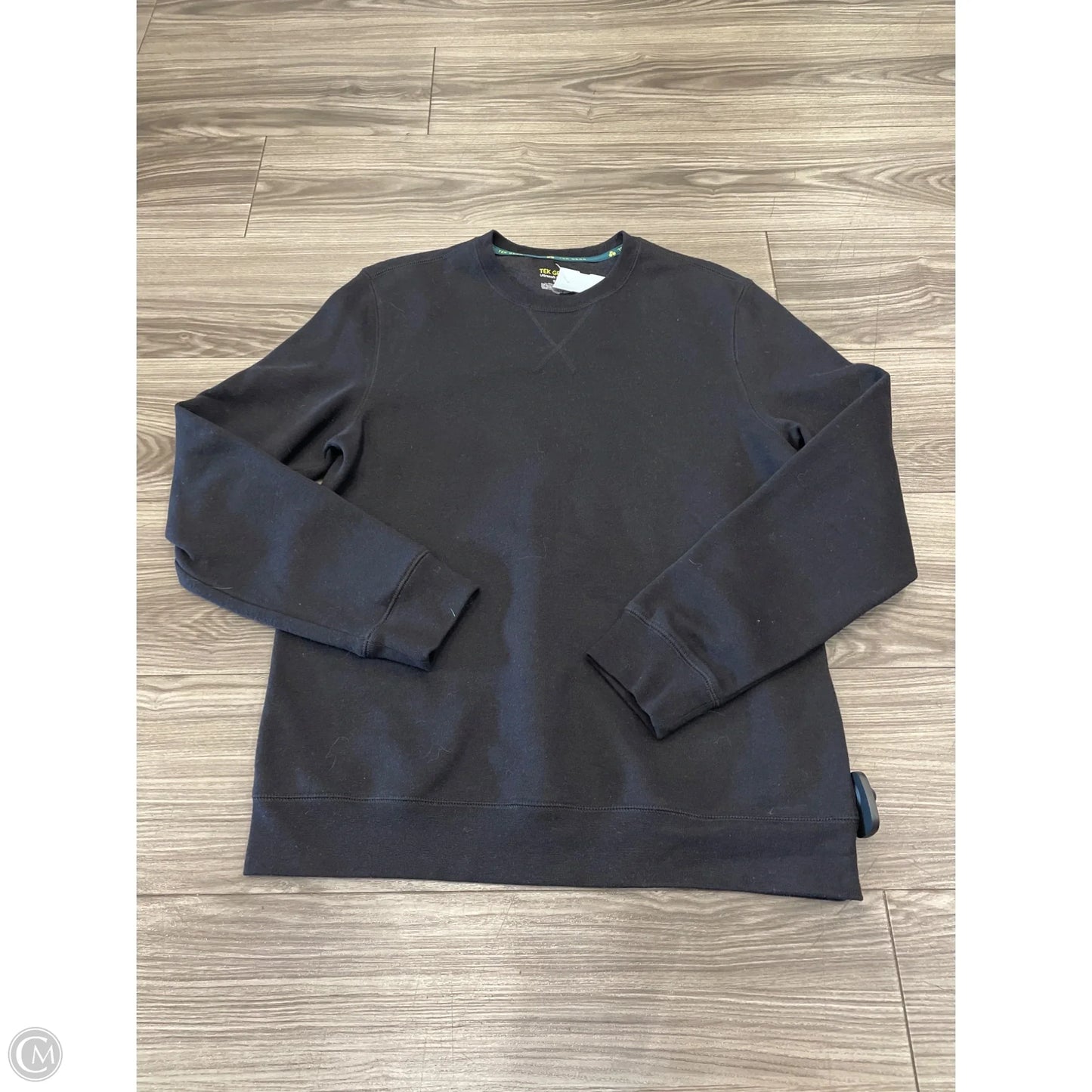 Sweatshirt Crewneck By Tek Gear In Black, Size: S