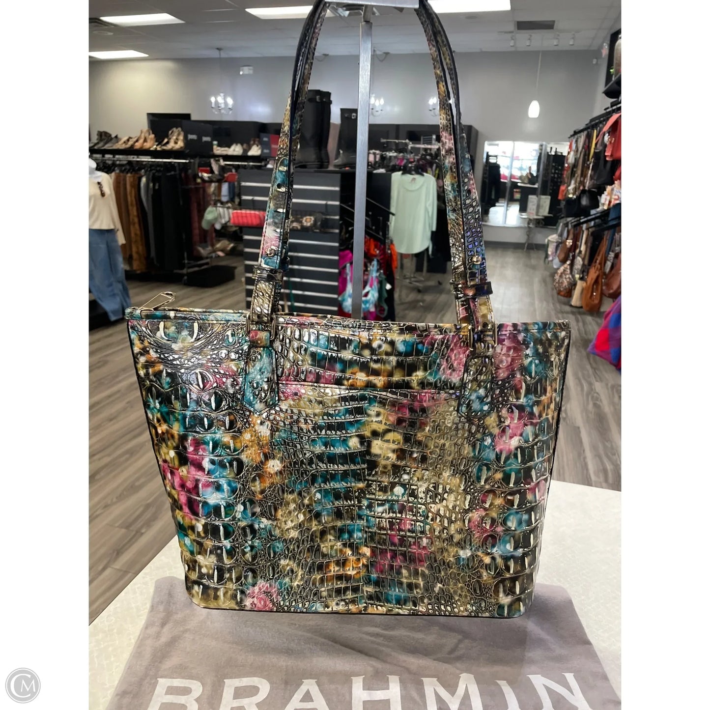 Handbag Designer By Brahmin, Size: Medium