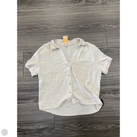Top Short Sleeve By Love Notes In Cream, Size: S