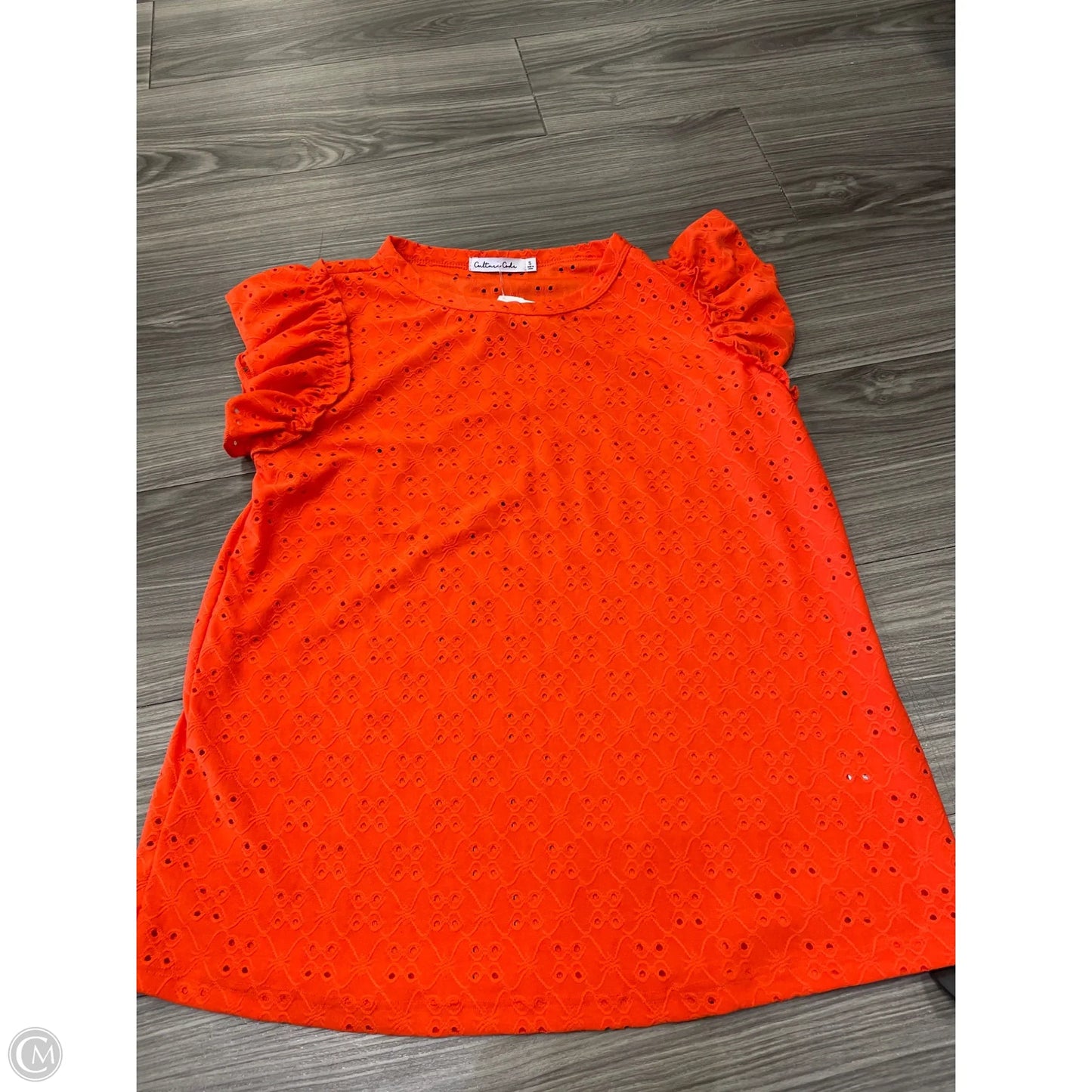 Top Short Sleeve By Clothes Mentor In Orange, Size: S