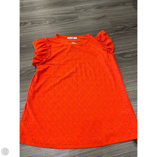 Top Short Sleeve By Clothes Mentor In Orange, Size: S