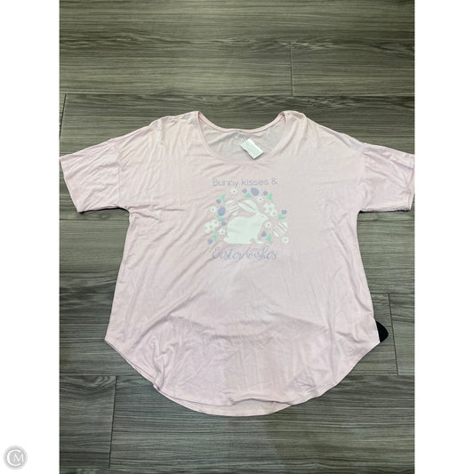Top Short Sleeve By Clothes Mentor In Pink, Size: 1x