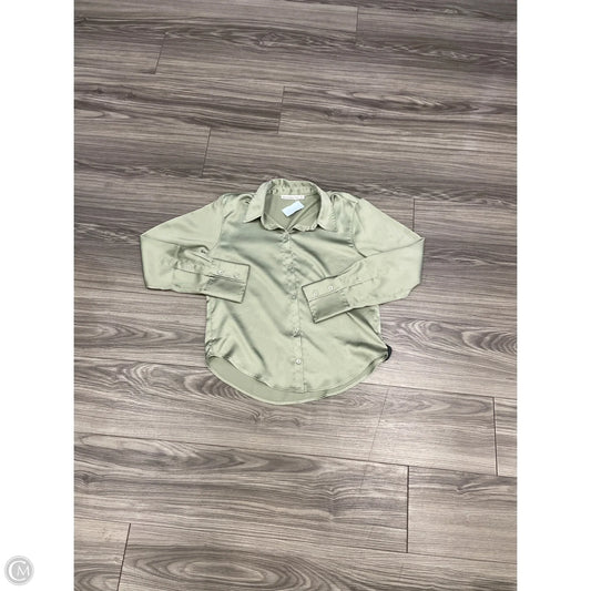 Top Long Sleeve By Abercrombie And Fitch In Green, Size: Xs