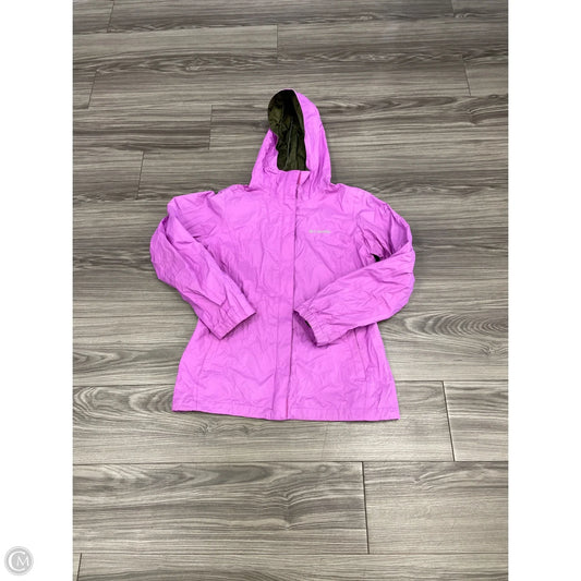 Jacket Windbreaker By Columbia In Purple, Size: M