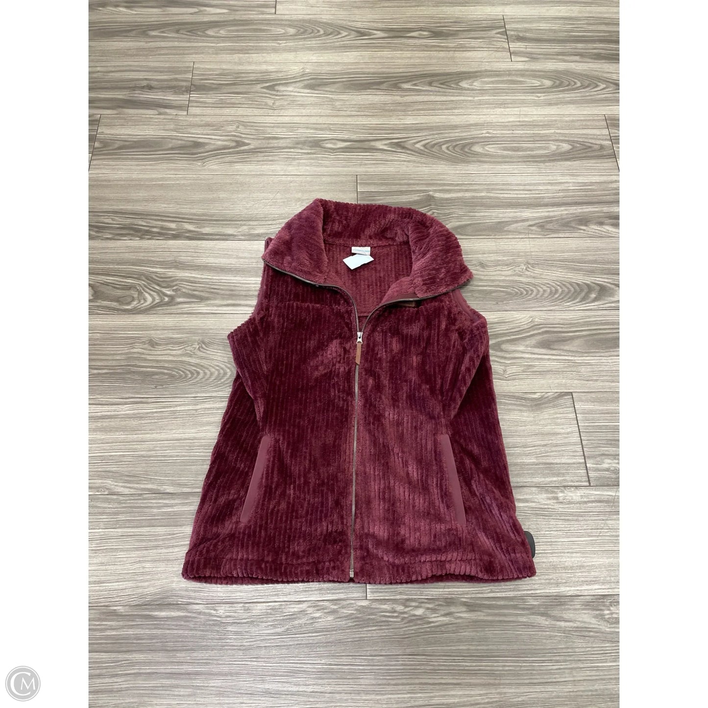 Vest Fleece By Columbia In Maroon, Size: Xl