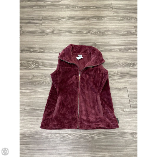 Vest Fleece By Columbia In Maroon, Size: Xl