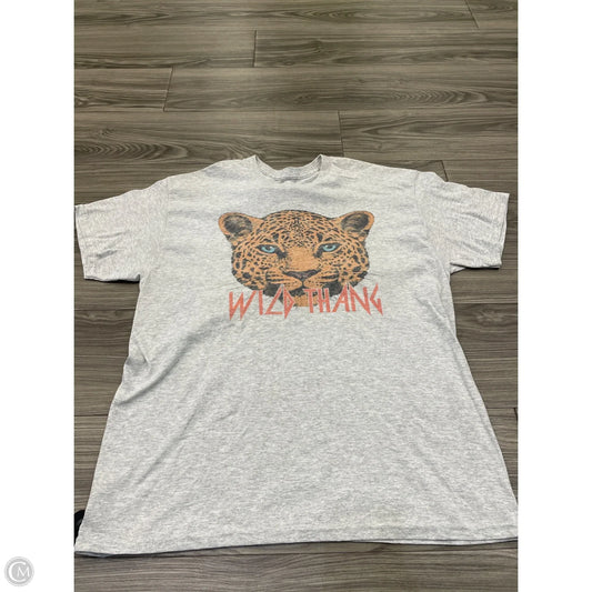 Top Short Sleeve By Clothes Mentor In Grey, Size: L