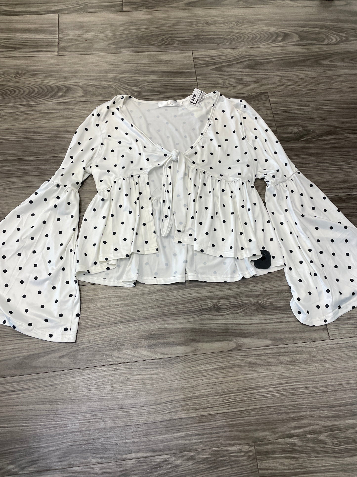 Top Long Sleeve By Clothes Mentor In Polkadot Pattern, Size: Xl