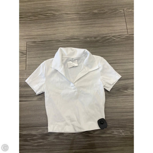 Top Short Sleeve By Clothes Mentor In White, Size: S