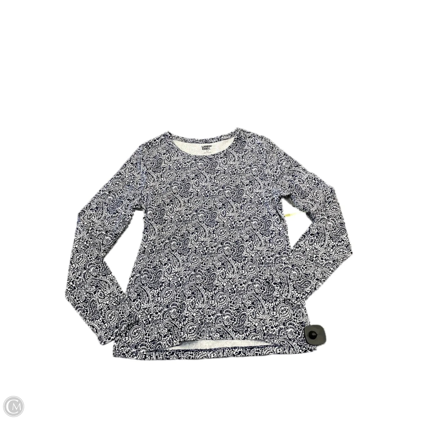 Top Long Sleeve By Lands End In Navy, Size: M