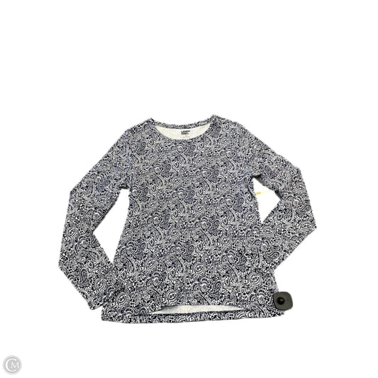 Top Long Sleeve By Lands End In Navy, Size: M