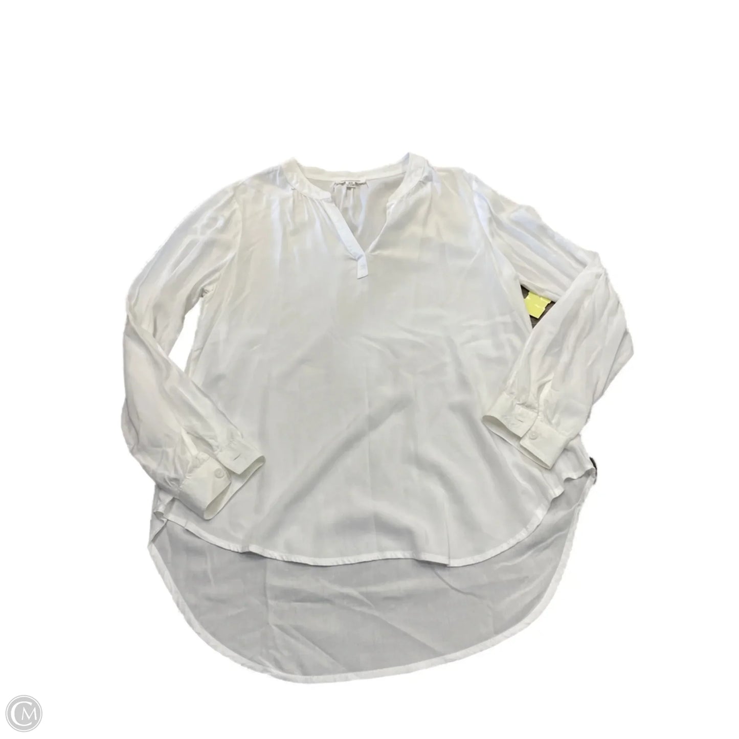 Blouse Long Sleeve By Beachlunchlounge In White, Size: M