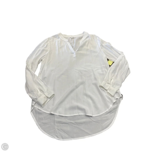 Blouse Long Sleeve By Beachlunchlounge In White, Size: M