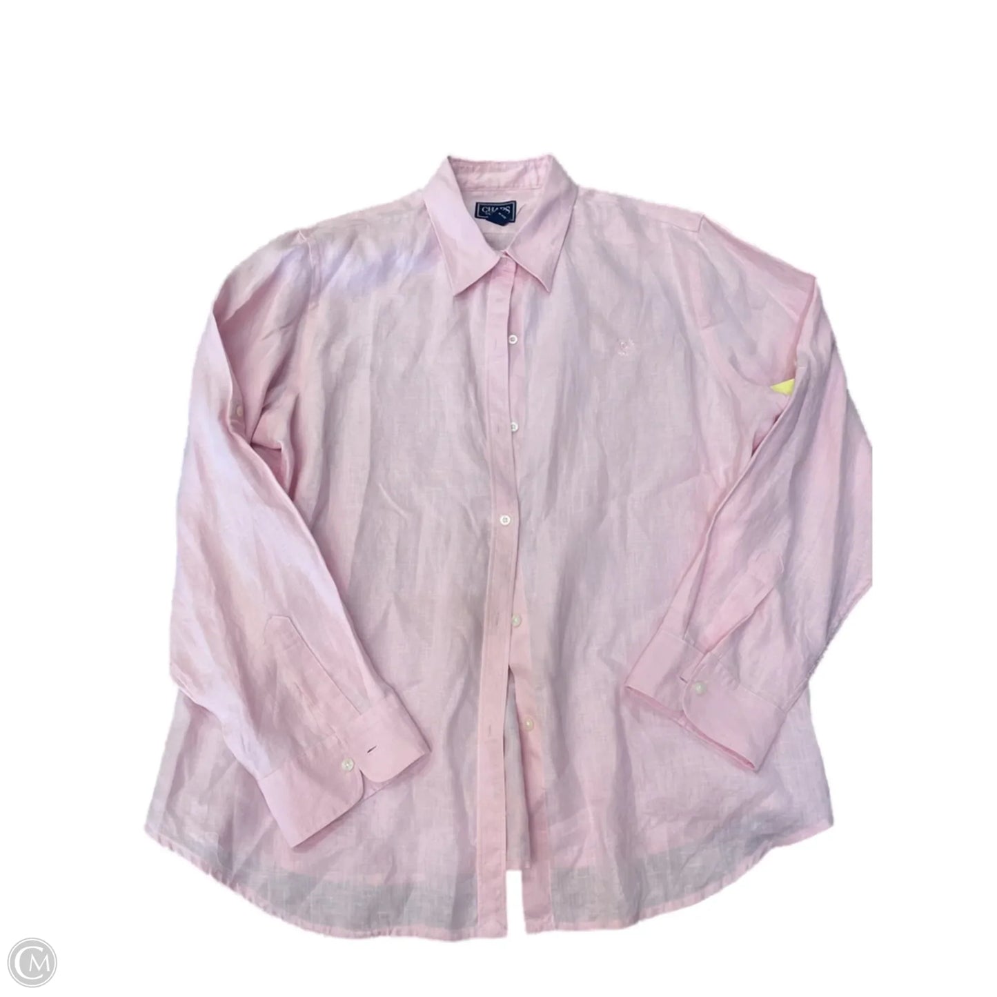 Top Long Sleeve By Chaps In Pink, Size: Xl