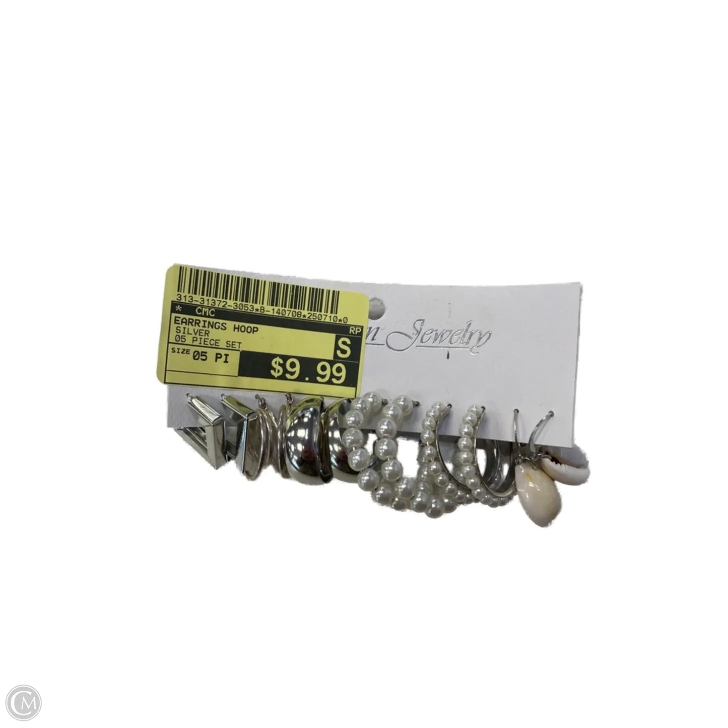 Earrings Hoop By Cmc, Size: 05 Piece Set