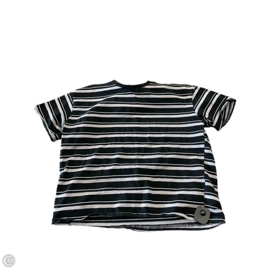 Top Short Sleeve By Cmc In Striped Pattern, Size: S