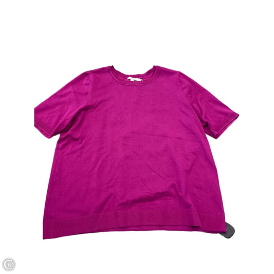 Top Short Sleeve By Chicos In Purple, Size: Xl