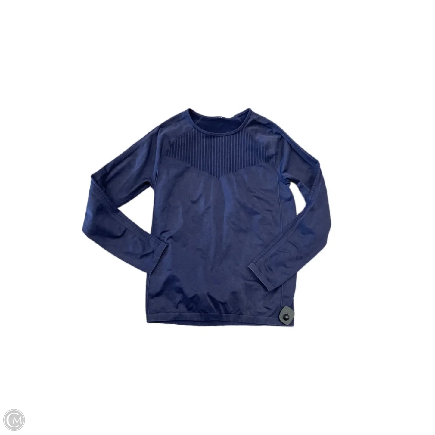 Top Long Sleeve By Fabletics In Navy, Size: L