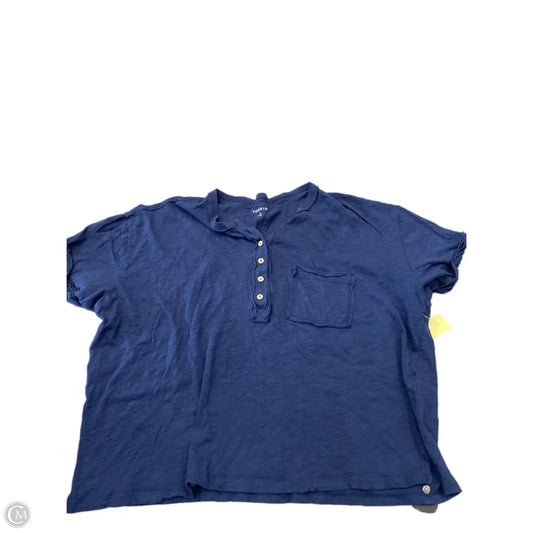 Top Short Sleeve By Torrid In Navy, Size: Xl