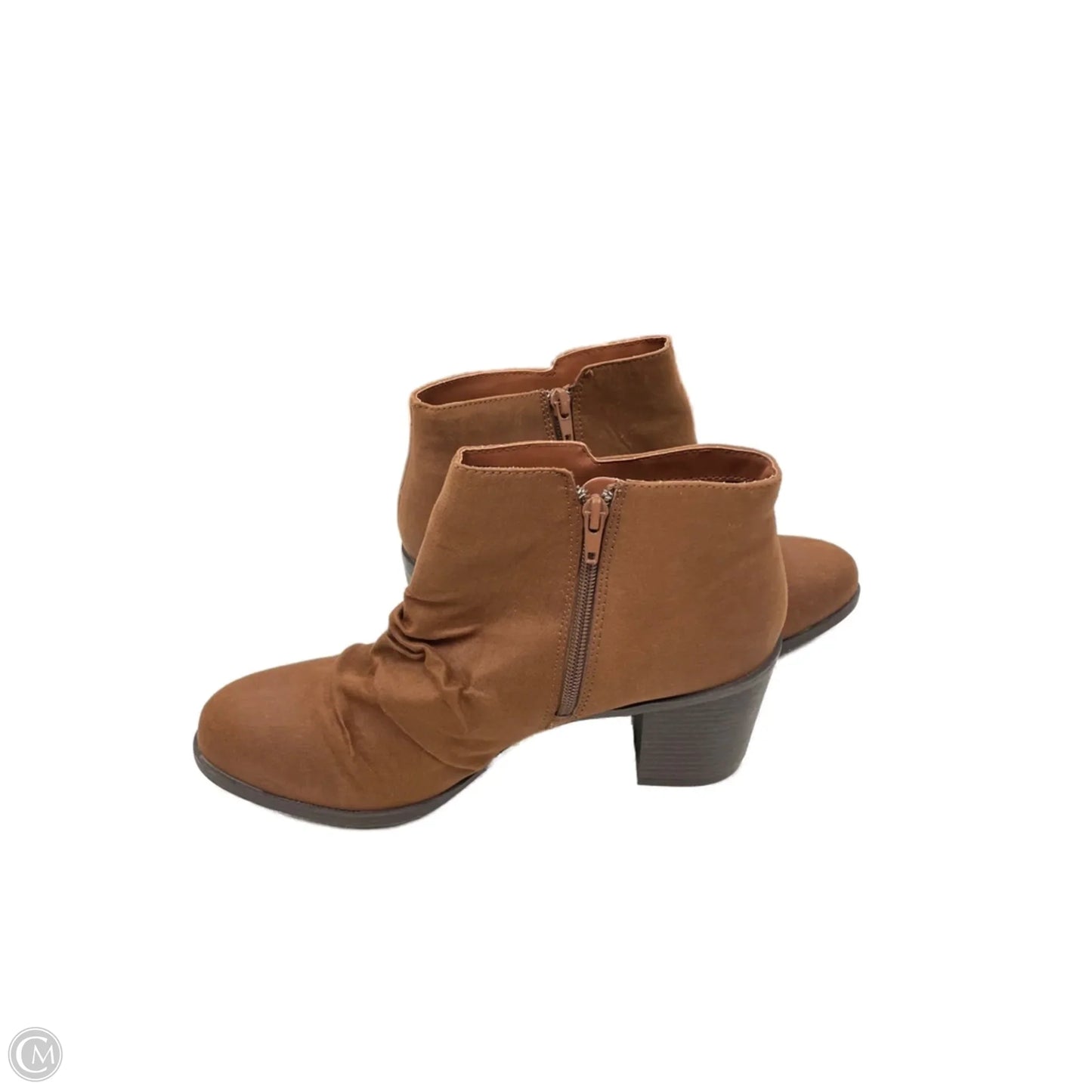 Boots Ankle Heels By Arizona In Brown, Size: 11