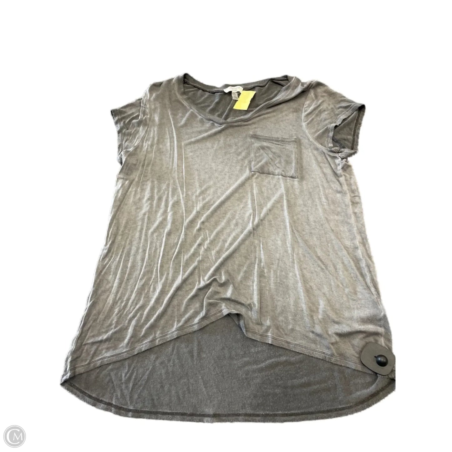 Top Short Sleeve By Cable And Gauge In Grey, Size: Xl