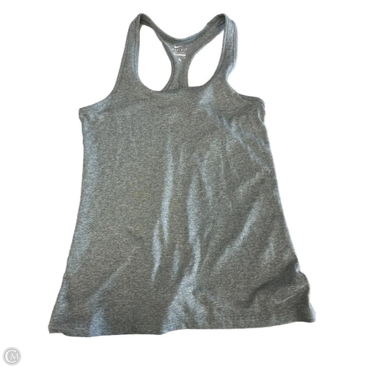 Athletic Tank Top By Nike In Grey, Size: S