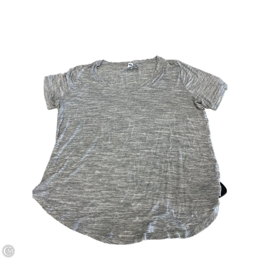 Top Short Sleeve By Old Navy In Grey, Size: L