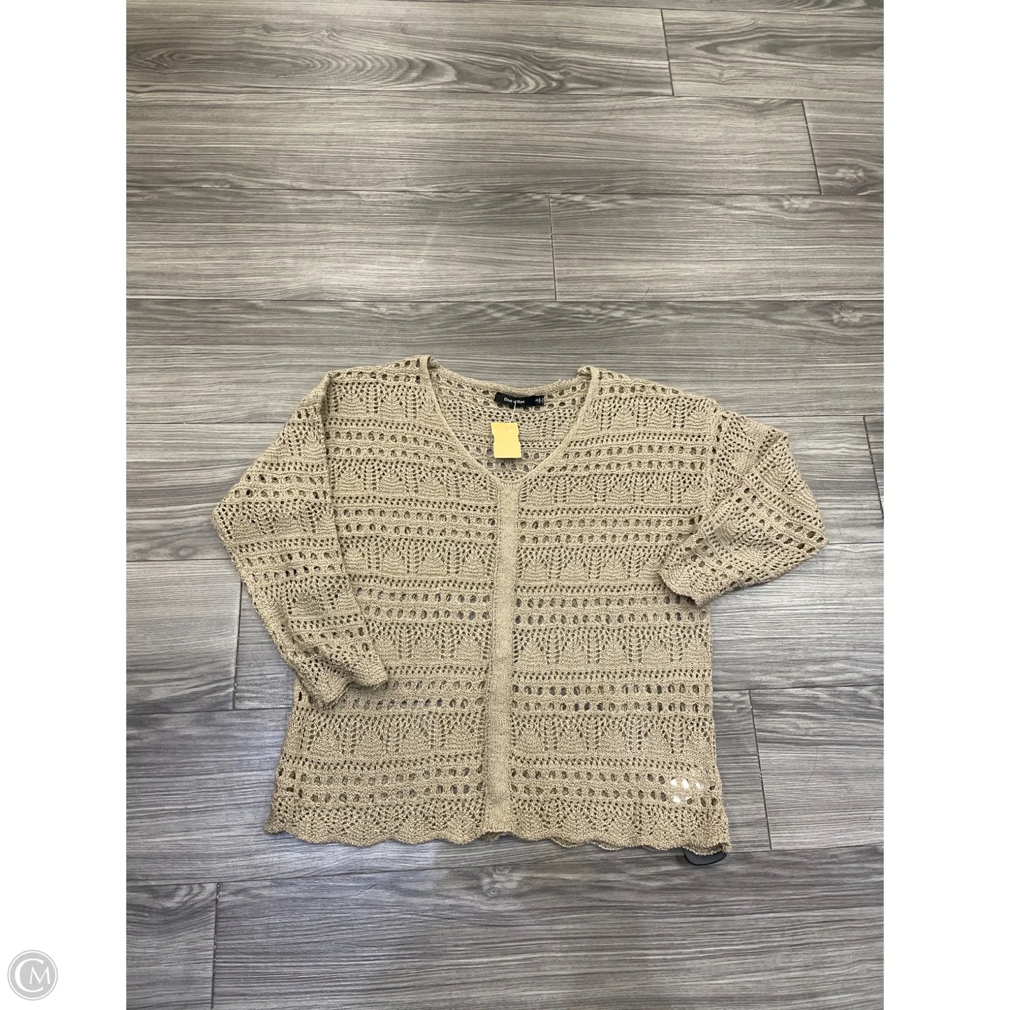 Top Long Sleeve By Doe & Rae In Brown, Size: S