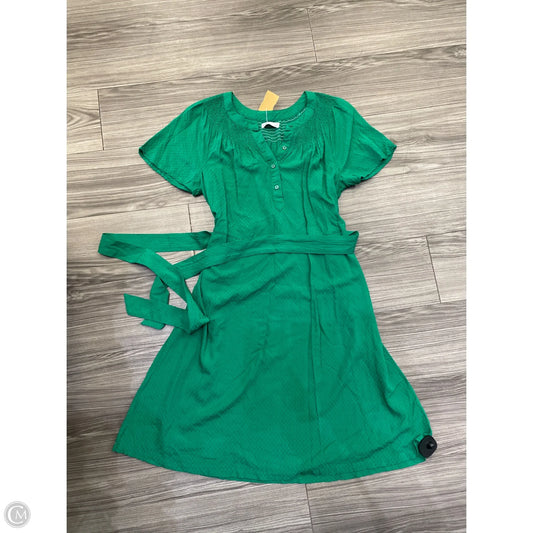Dress Casual Midi By Croft And Barrow In Green, Size: M