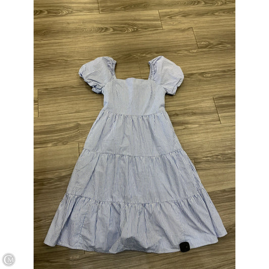 Dress Casual Midi By J. Crew In Striped Pattern, Size: 10