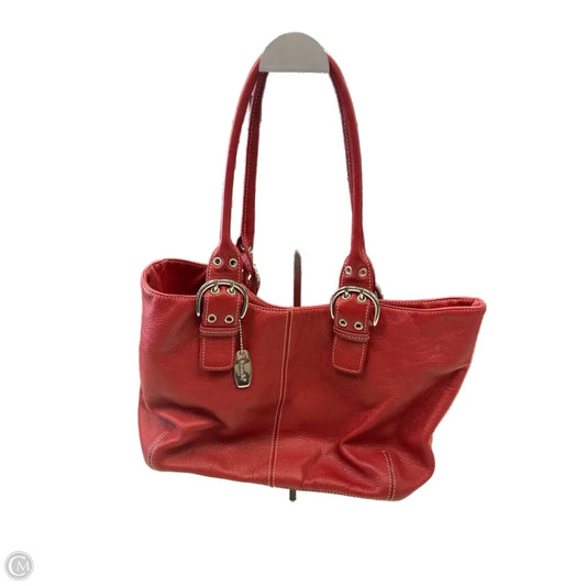 Handbag Leather By Tianello, Size: Large