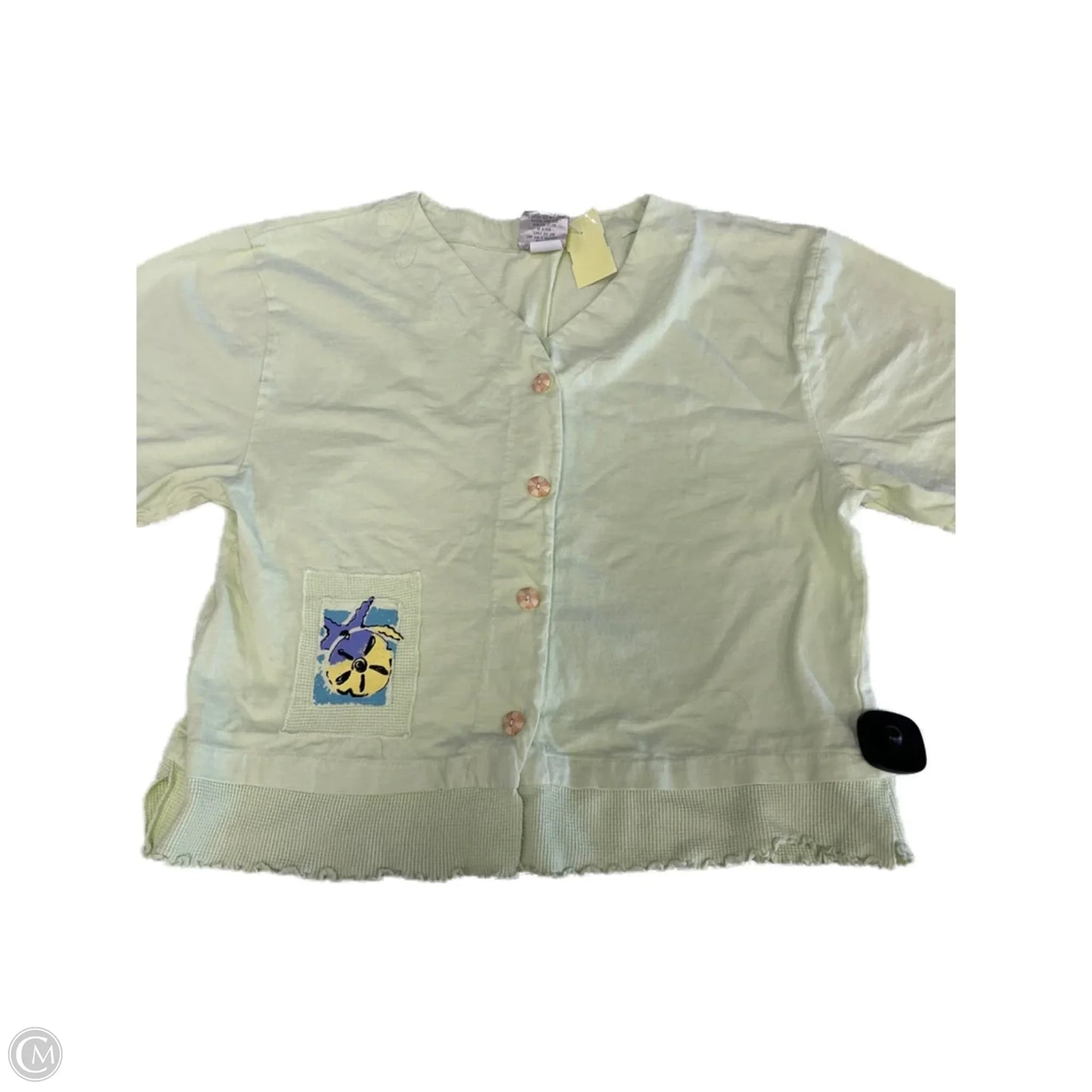 Top Short Sleeve By C And C In Green, Size: M