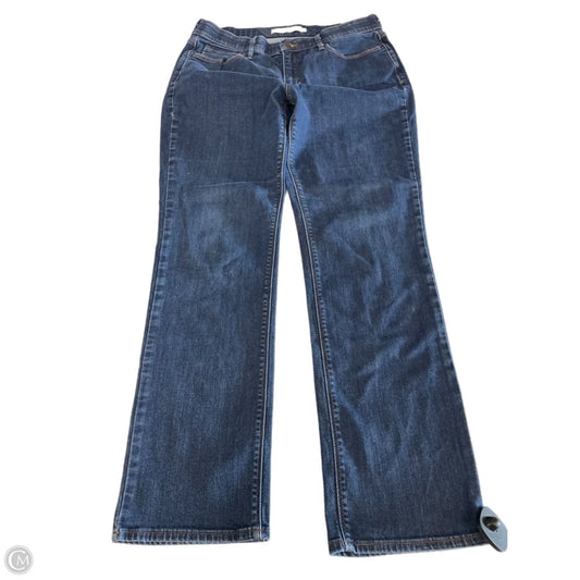Jeans Straight By Levis In Blue Denim, Size: 14