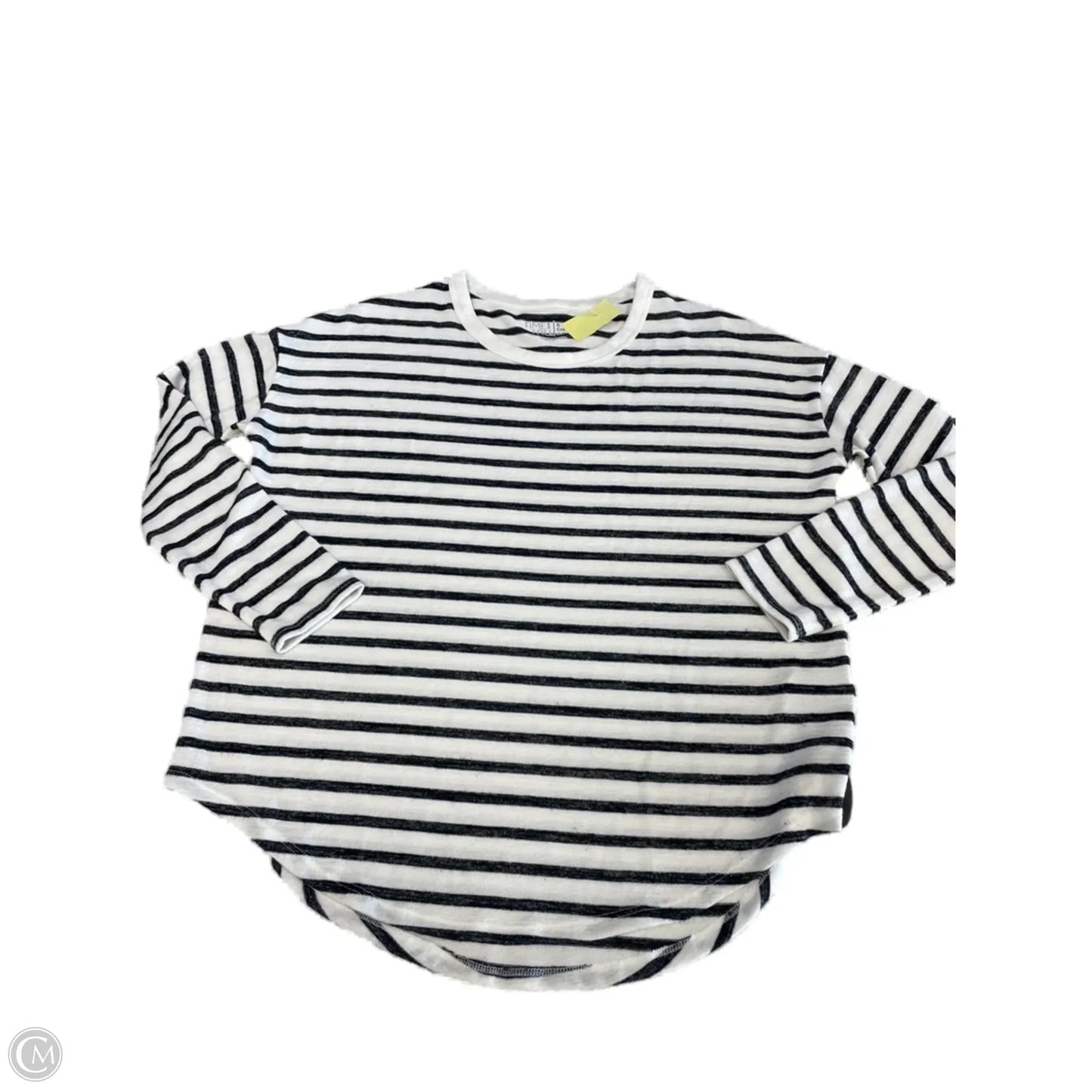 Top Long Sleeve By Time And Tru In Striped Pattern, Size: S
