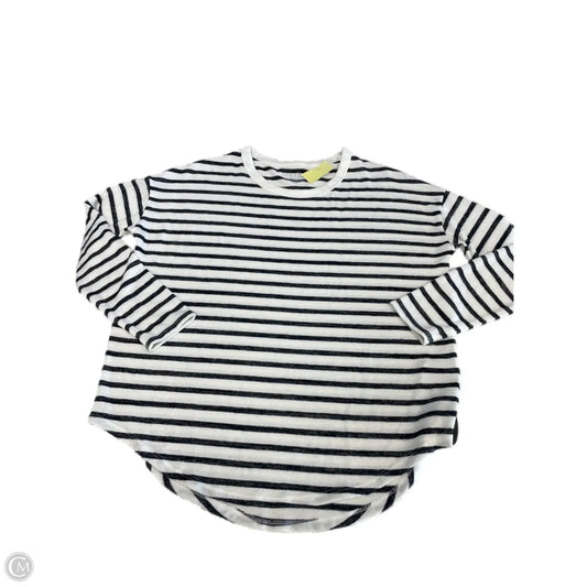 Top Long Sleeve By Time And Tru In Striped Pattern, Size: S