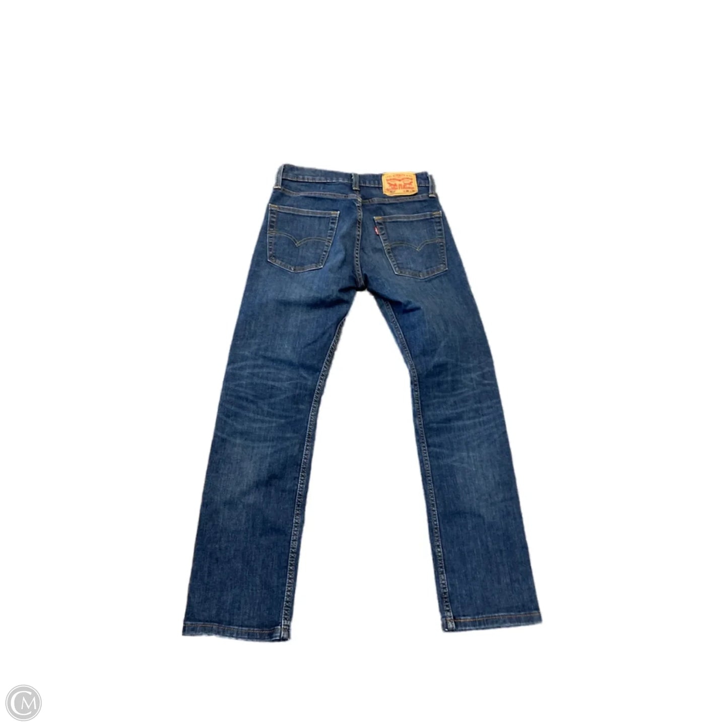 Jeans Straight By Levis In Blue Denim, Size: 6