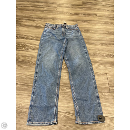 Jeans Straight By American Eagle In Blue Denim, Size: 12