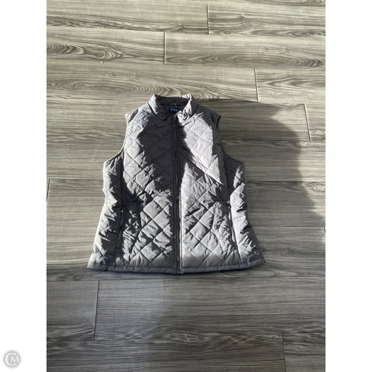 Vest Puffer & Quilted By Clothes Mentor In Grey, Size: Xl