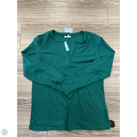 Top Long Sleeve By Maurices In Green, Size: Xl