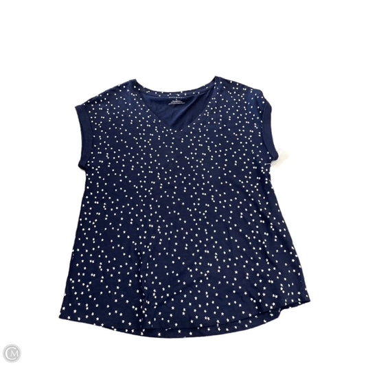 Top Short Sleeve By Talbots In Blue, Size: M
