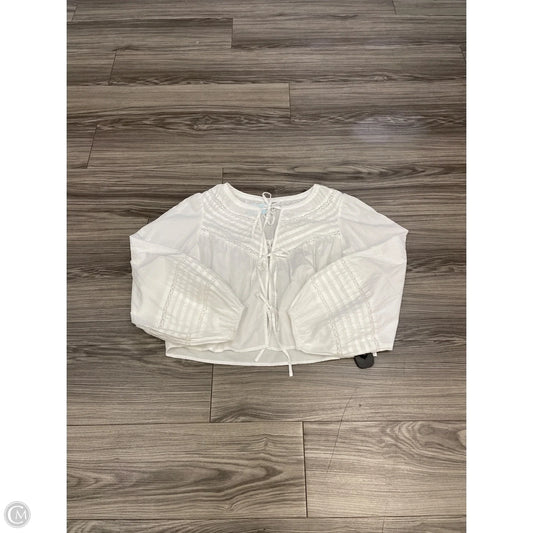 Top Long Sleeve By Aerie In White, Size: M